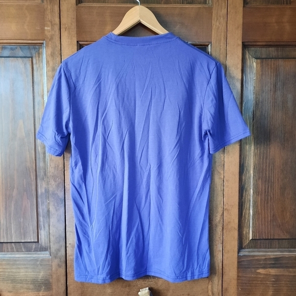 NWOT "I'm Hiding From Stupid People" novelty humor camping purple t-shirt - Picture 7 of 8